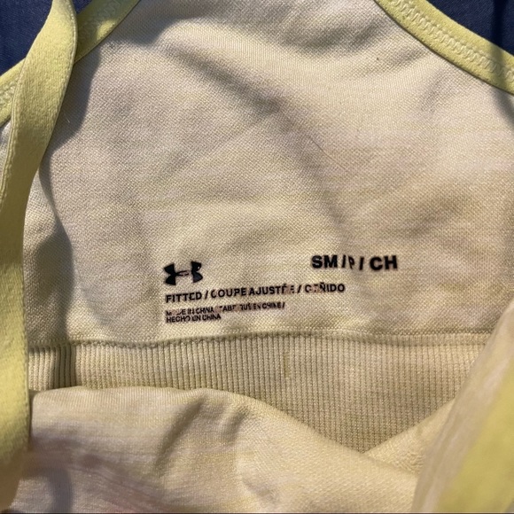 ✨Under Armor Fitted Yellow & Blue Sports Bra✨ - Picture 3 of 5